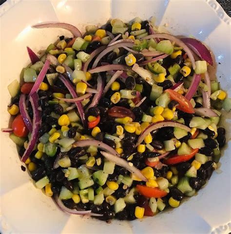 Receta De Ensalada De Frijoles Negros Saludable Y F Cil