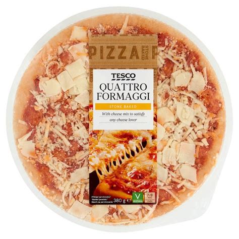 Tesco Quattro Formaggi Pizza 380 G Tesco Online Tesco From Home