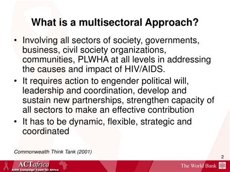 Ppt Importance Of Multisectoral Approach In Addressing Hiv Aids In