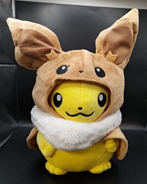 Pikachu Plushie with Eevee Poncho – Collectors Emporium NY