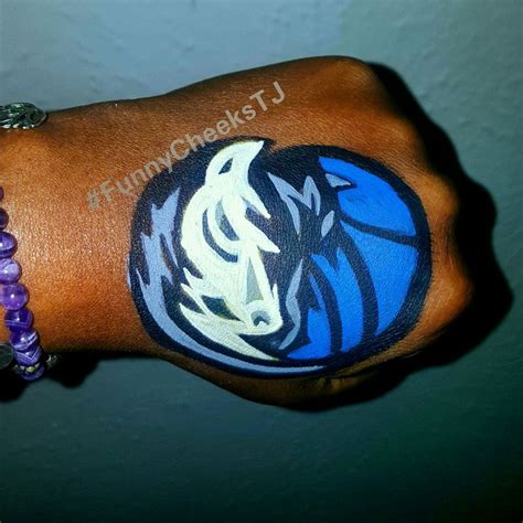 Go Mavsmaniacs Go Mavs Dallas Mavericks Logo Handpainted By