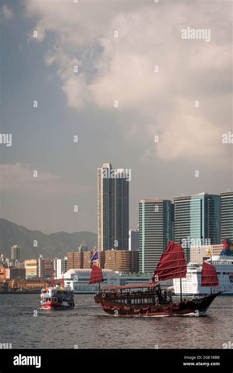 The Aqua Luna A Chinese Junk Built In Carries Tourists On A