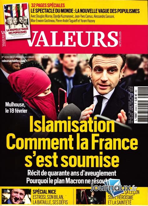 Valeurs Actuelles N 4344 Abonnement Valeurs Actuelles Abonnement