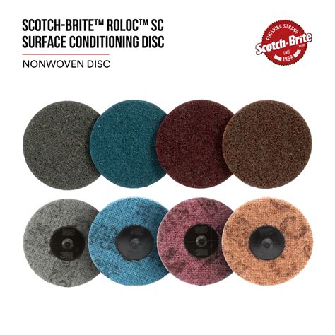 Scotch Brite™ Roloc™ Surface Conditioning Disc Sc Dr Ao Medium Tr