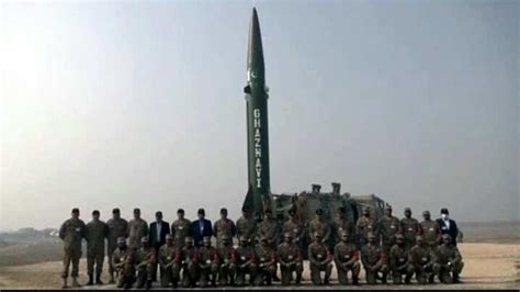 Pak Test Fires Nuclear Capable Surface To Surface Ballistic Missile