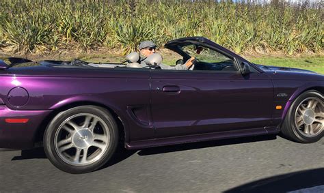 Deep Violet Thistle 1997 Ford Mustang GT Convertible