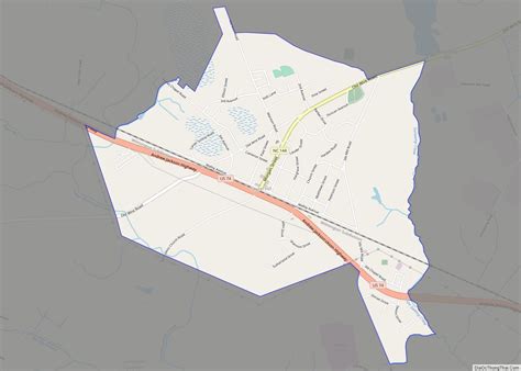 Map Of Laurel Hill Cdp North Carolina