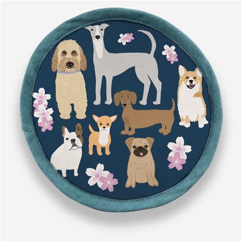 Dc Pups Round Potholder Naked Decor