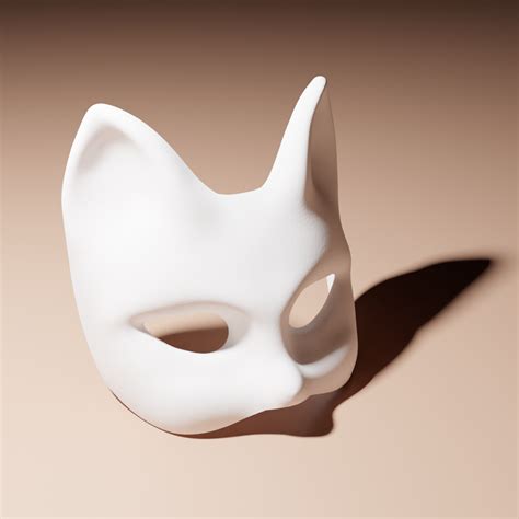 Stl File Cat Mask 🐱・3d Printer Design To Download・cults