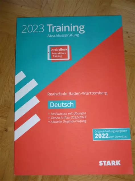 STARK TRAINING ABSCHLUSSPRÜFUNG Deutsch 2023 Realschule Baden