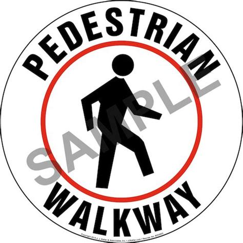 Pedestrian Walkway Safety Signs