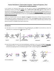 Conformational Analysis Newman Projections And Chair Course Hero