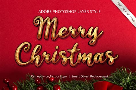 Photoshop Christmas Winter Layer Style Graphic By Anomali Bisu