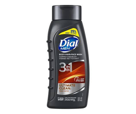 Dial Dial Men 3in1 Body Hair And Face Wash Ultimate Clean 20 Fl Oz