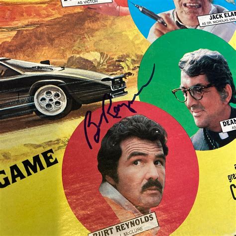 The Cannonball Run Game Signed Adrienne Barbeau Jamie Farr, Burt Reyno ...