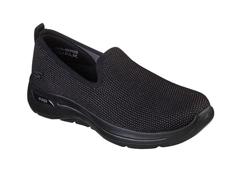 Ripley Zapatillas Mujer Skechers Urbanas Negro Go Walk Arch Fit Bbk