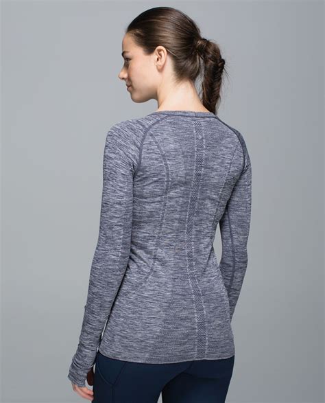 Lululemon Run Swiftly Tech Long Sleeve Crew Space Dye Heathered