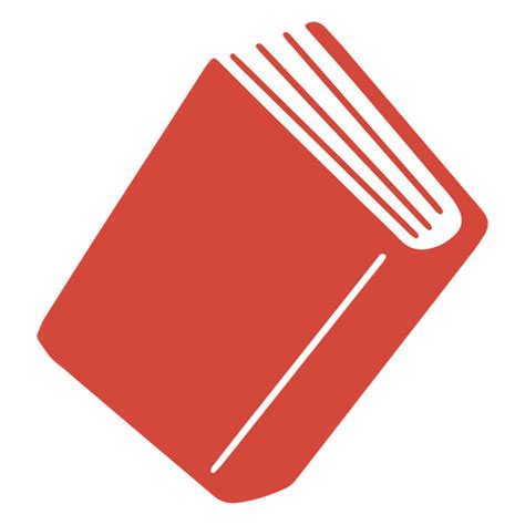 Diseño Png Y Svg De Icono De Libro En Color Rojo Para Camisetas