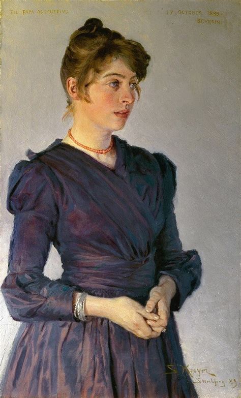 Peder Severin Kroyer 1851 1909 Marie Kroyer Portrait Portrait