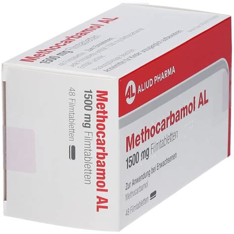 METHOCARBAMOL AL 1500 Mg Filmtabletten 48 St Mit Dem E Rezept Kaufen