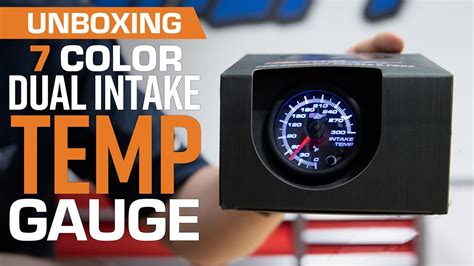 Unboxing Glowshift Color Series Dual Intake Temperature Gauge Youtube