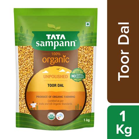 Buy Tata Sampann Organic Toor Dal Kg Bag Online At Natures Basket