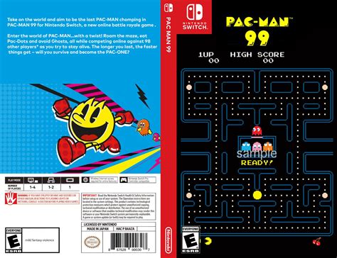 Pac-Man 99 Nintendo Switch Custom Box Art | Etsy