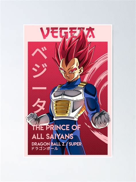 "Vegeta - The Prince Of All Saiyans" Poster for Sale by Fxrdin12 ...