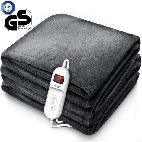 sinnlein Termocoperta Scaldasonno 180x130cm grigio Certificato TÜV SÜD