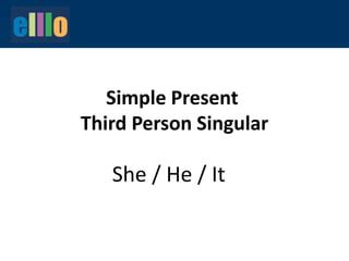 level    person singular