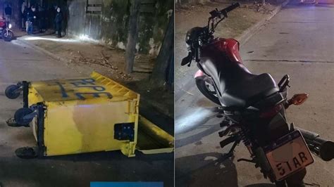 Un Motociclista Termin Con Lesiones Graves Tras Chocar Contra Un