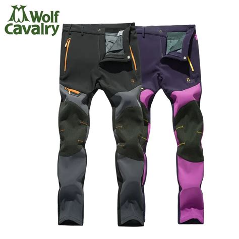 Cavalry Wolf Outdoor Autumn Winter Camping Trousers Couple Models Plus