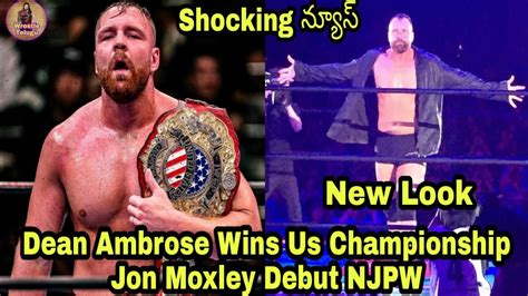 Dean Ambrose Wins Iwgp United States Championshipjon Moxley Debut Njpw