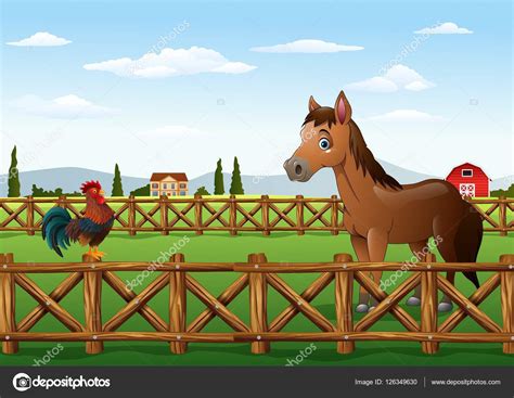 Cartoon Farm Fence