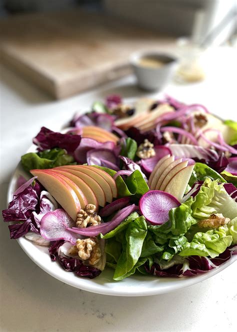 Harvest Salad With Apples And Walnuts The Best Fall Salad The Delicious Life