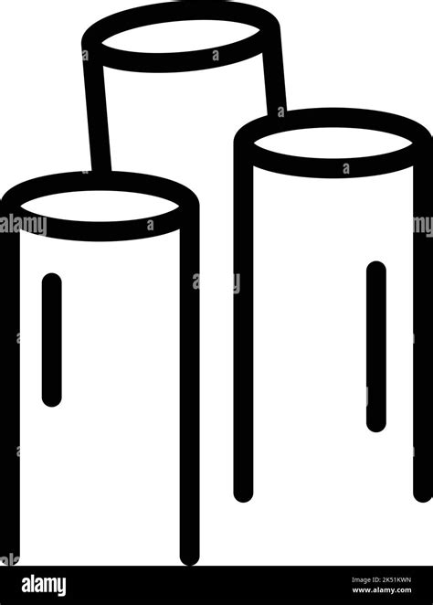 Fibre Wire Icon Outline Vector Fiber Optic Internet Cable Stock