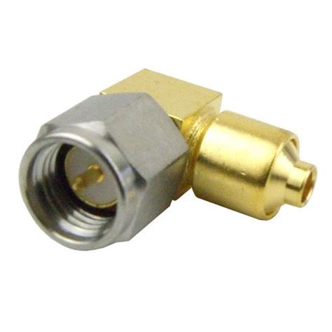 Right Angle Sma Male Plug Connector For Rg405 Rg405 Tinned 086 Sr Cable Soldernon Solder