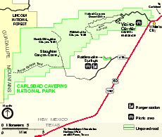 Carlsbad Caverns National Park Official Map - Carlsbad Caverns National ...