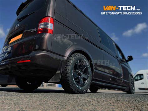 Swamper Vw T5 T5 1 Tomahawk Outlaw X 17″ Alloy Wheels Matte Black W At Tyres 1 Van Tech