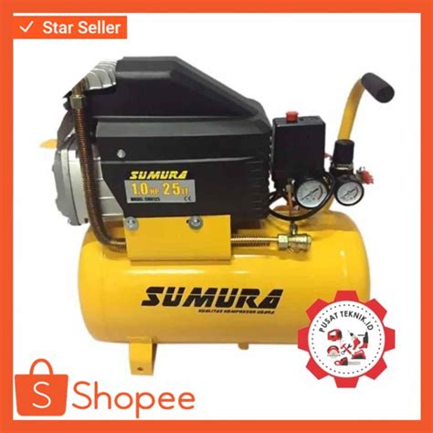 Jual Kompressor Listrik SUMURA 1HP 25L Kompressor SUMURA SMR 125 Pakai