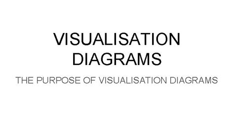 Visualisation Diagrams The Purpose Of Visualisation Diagrams What