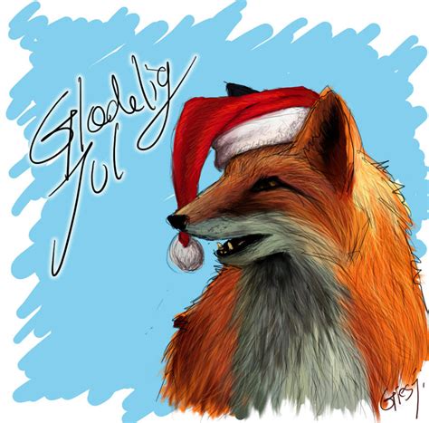 Christmas Fox 2012 by Bjirf on DeviantArt