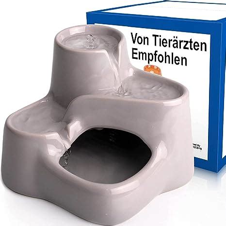 Miaustore Mini Katzenbrunnen Aus Keramik Trinkbrunnen F R Katze Mit