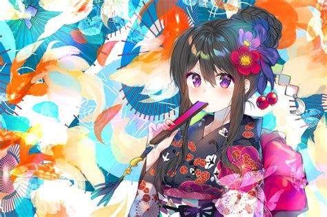 Colorful Anime Girl Wallpapers Top Free Colorful Anime Girl