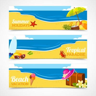 Beach Banner Free Vector Art - (2,797 Free Downloads)