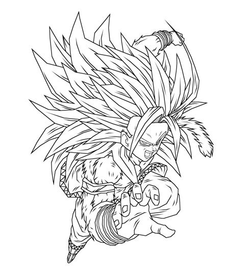 Goku Ultra Instinct Coloring Pages Printable