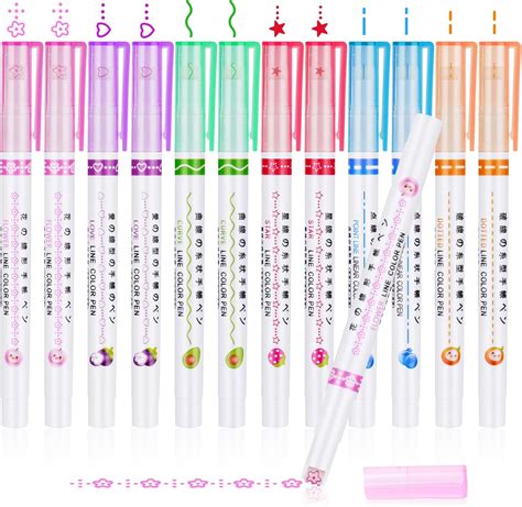 Offcup Curve Highlighter Pen Set Pcs Colored Curve Pens Curve Pens