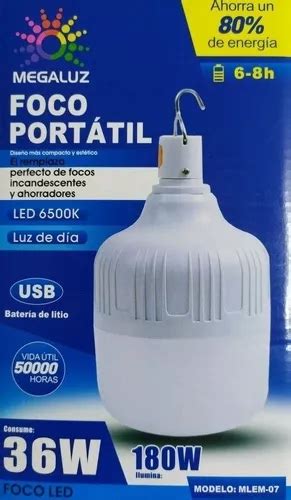 Foco Portatil Megaluz Led De 36w Led Con Gancho Meses sin interés