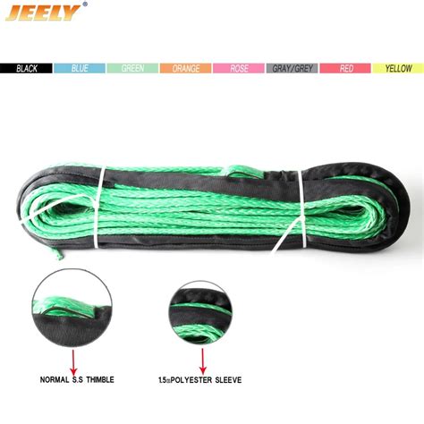 JEELY 13mm 30 m UHMWPE Corda Sintética Guincho Reboque para 4X4 4WD