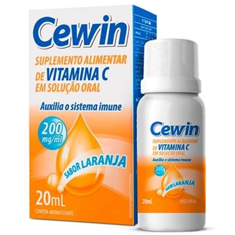 Cewin Vitamina C Em Gotas Mg Ml Drogaria Jk